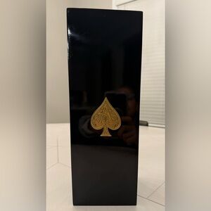 Armand De Brignac Brut Champagne Gold Ace of Spades Bottle Black Lacquer Case